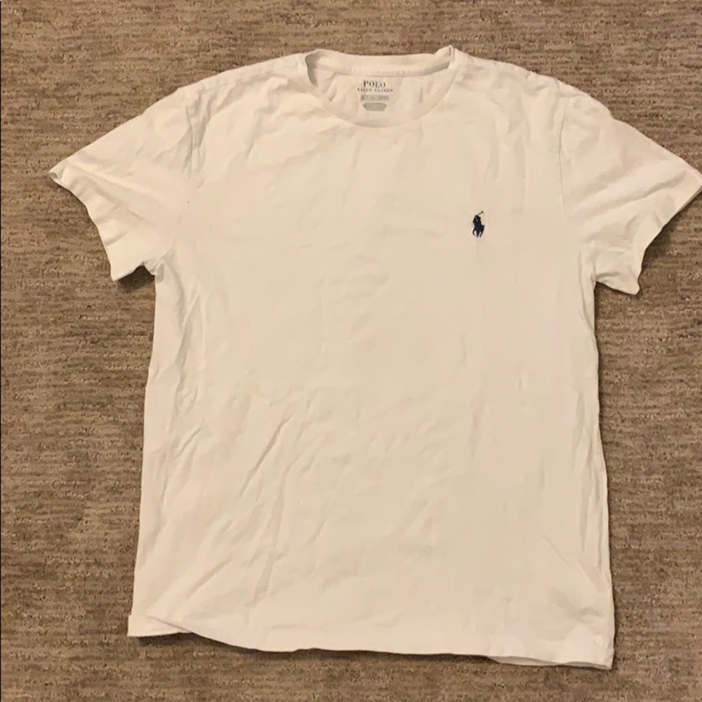 Kids white polo shirt